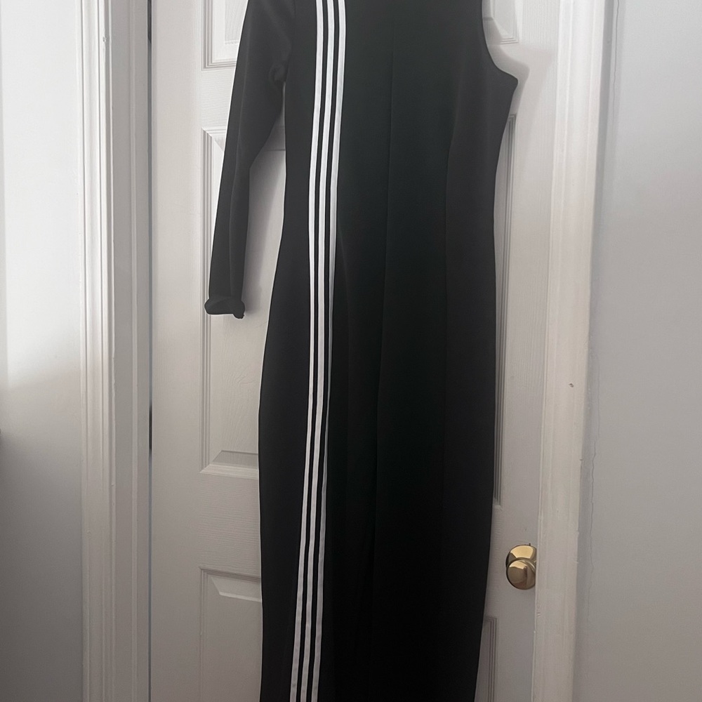 Addidas one arm jumpsuit -unique one of a kind statement. Beyoncé inspired! - Picture 3 of 6